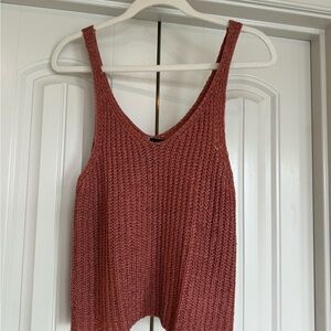 moon & madison Textured Knit Tank Top